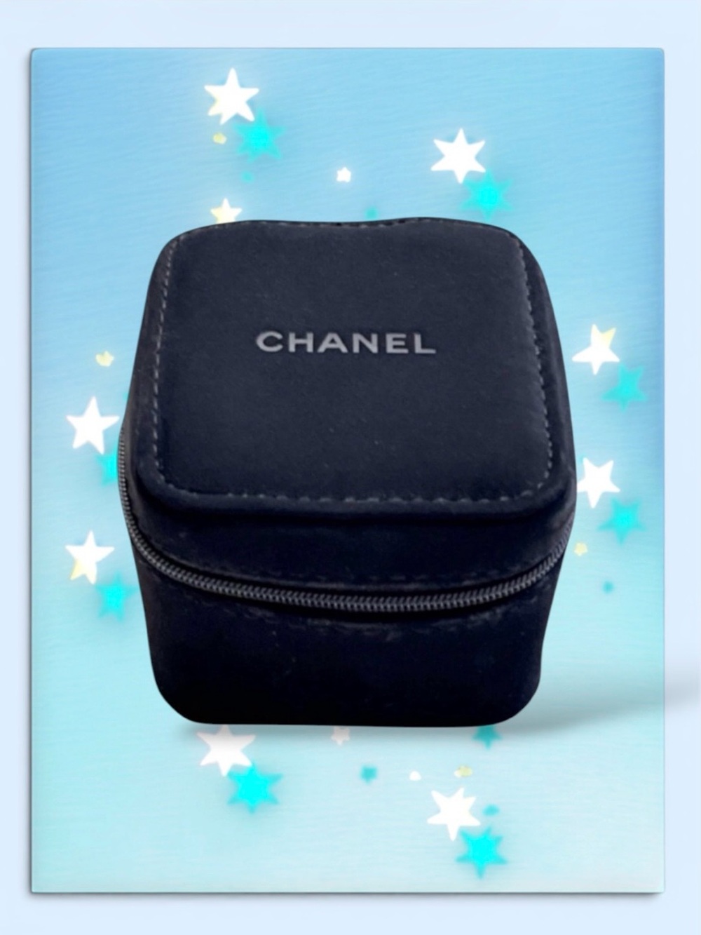 🆕💗CHANEL Soft Zippered Travel Watch Case Pouch Only • BLACK • NWOT